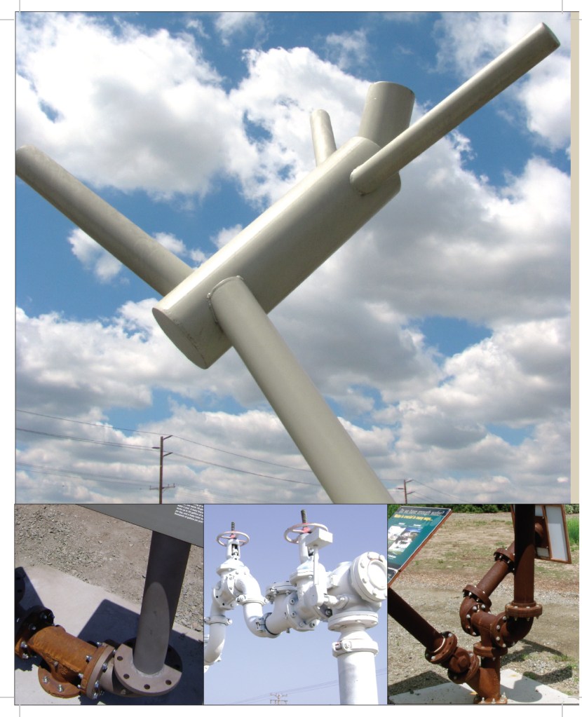 Various sign sculptures created by Richard Turner