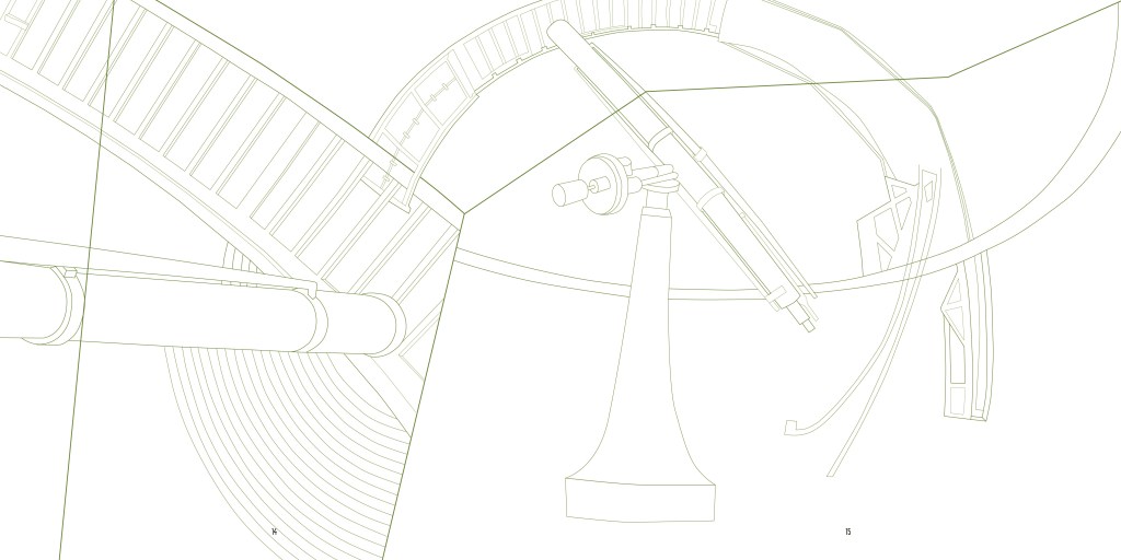 Example of line drawing collage included in the book